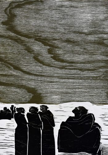 1985_Wolken bleiben nicht_Holzschnitt_60x44 cm