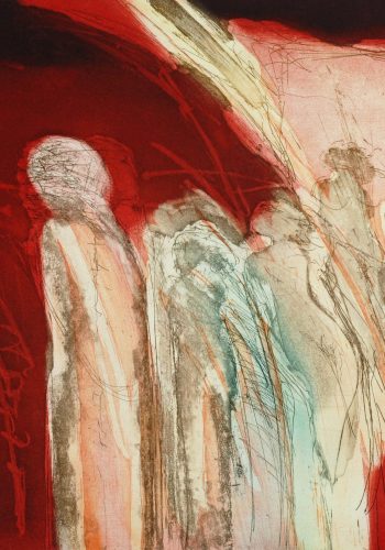 1990_Das Gespräch_Söyleşi_Radierung_ 50x66 cm