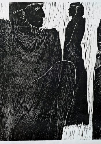 1993_Mutter_Holzschnitt_60x55 cm