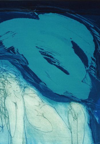 1998_Freude am Blau_Mavi Sevinci_Radierung_36x29,5 cm
