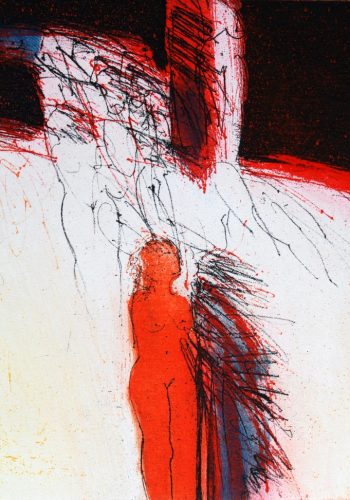 2003_Dialogversuch_Diyalog Girişimi_Radierung_ 26x20 cm