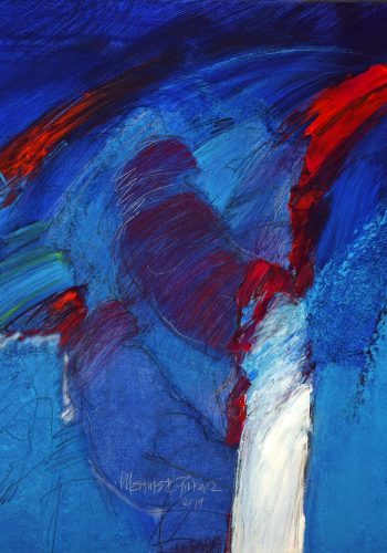 2019_Blau träumen_Öl auf Leinwand_ 60x80 cm