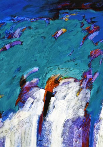2021_Ich drücke Dich in meinen Armen_Öl auf Leinwand_120x140 cm