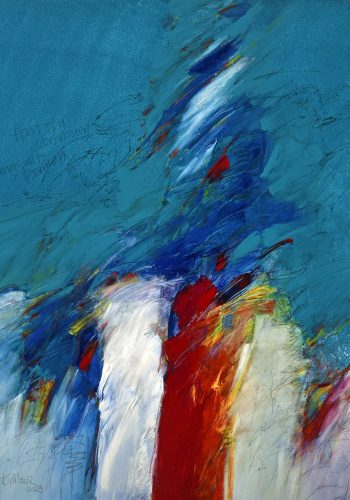 2023_Es glühte der Tag-nach H Heine_100x90 cm